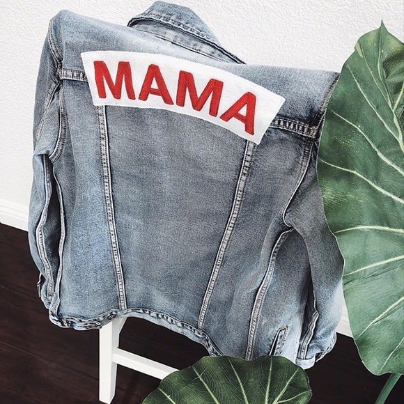 ingrid and isabel mama denim jacket